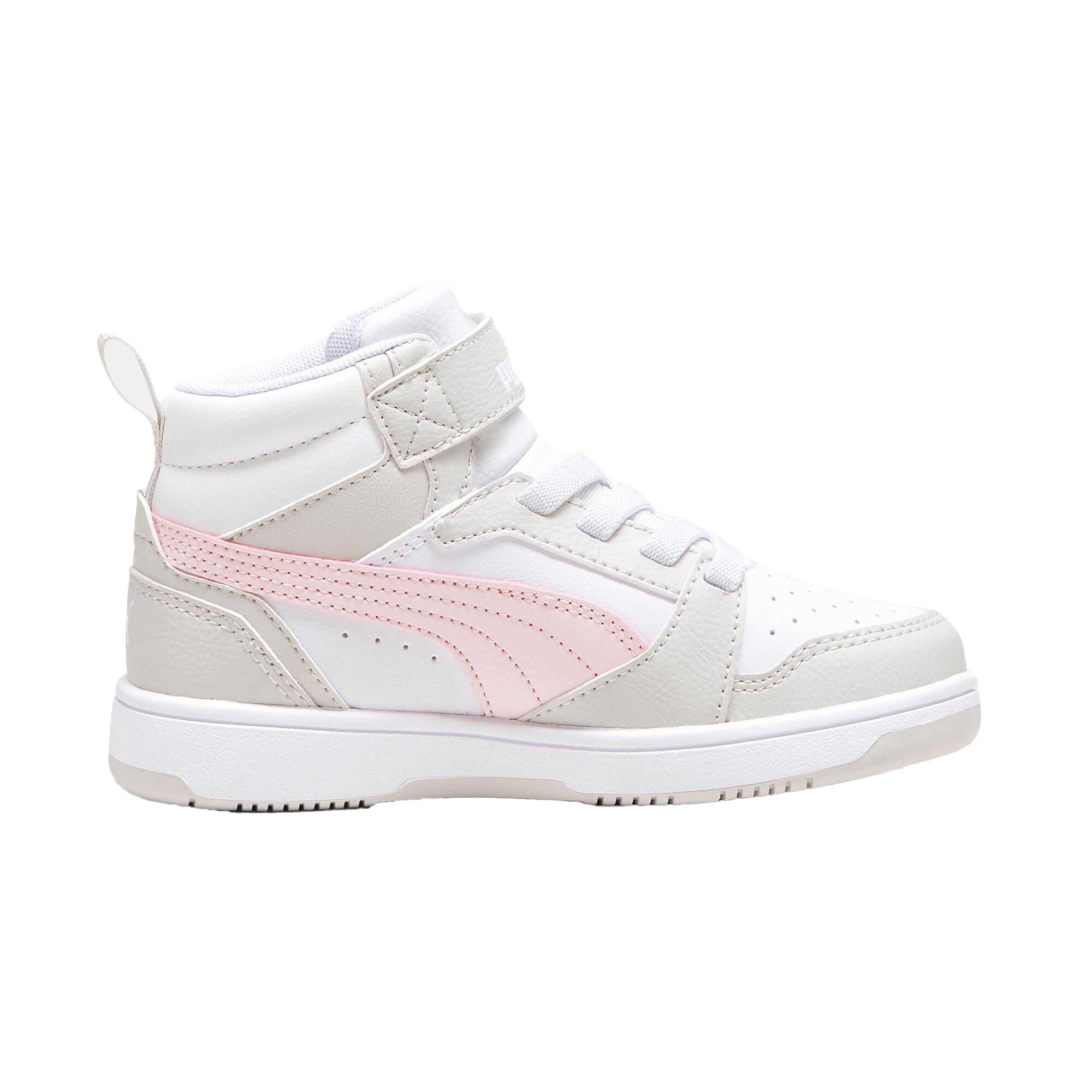 Puma Childrens/Kids Rebound V6 Mid Leather Trainers