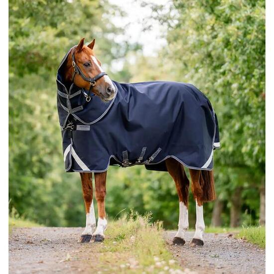 Couverture d'extérieur pour cheval avec couvre-cou Horseware Rambo 1680D Plus Tu