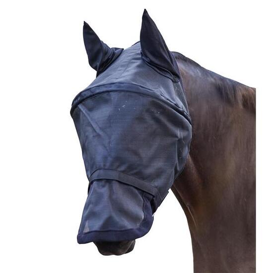 Masque anti-mouches pour cheval avec protection des oreilles et du chanfrein Wal