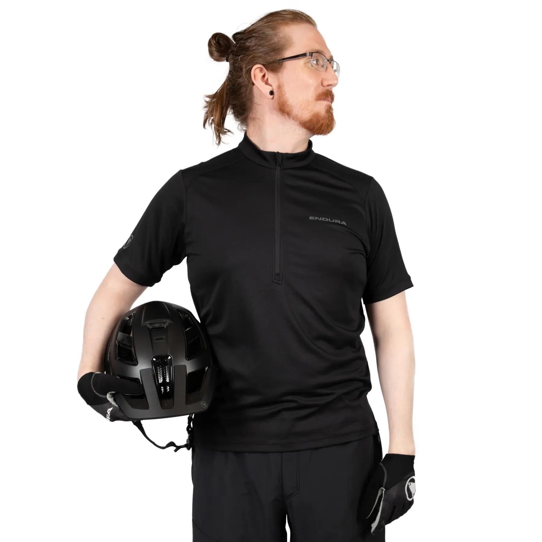 Herren Shirt Mit Halbem Reißverschluss 3/5