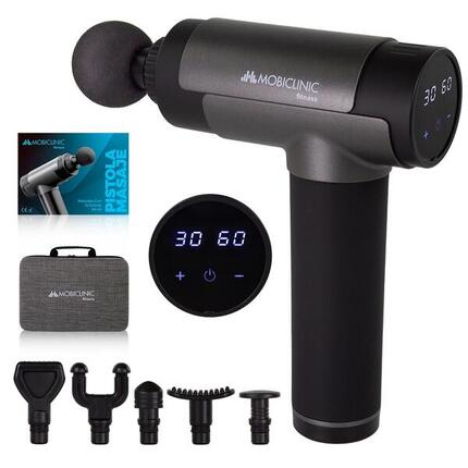 Pistolet de massage musculaire portable écran LCD 6 têtes
