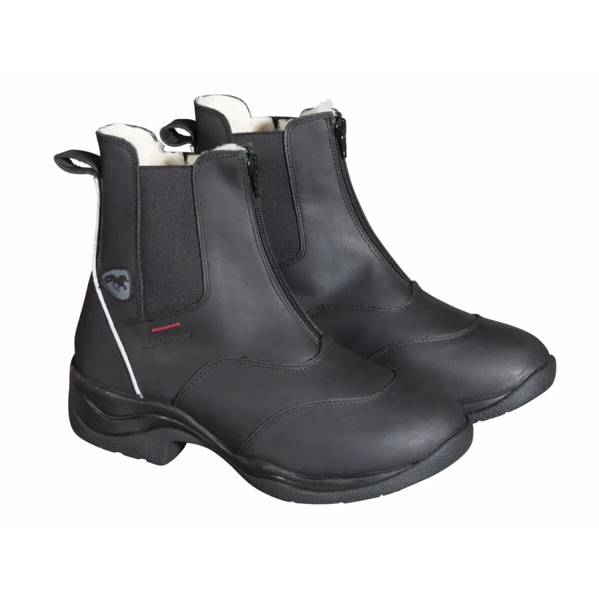 Boots d'équitation hiver en cuir d'agneau femme Karlslund 2/5