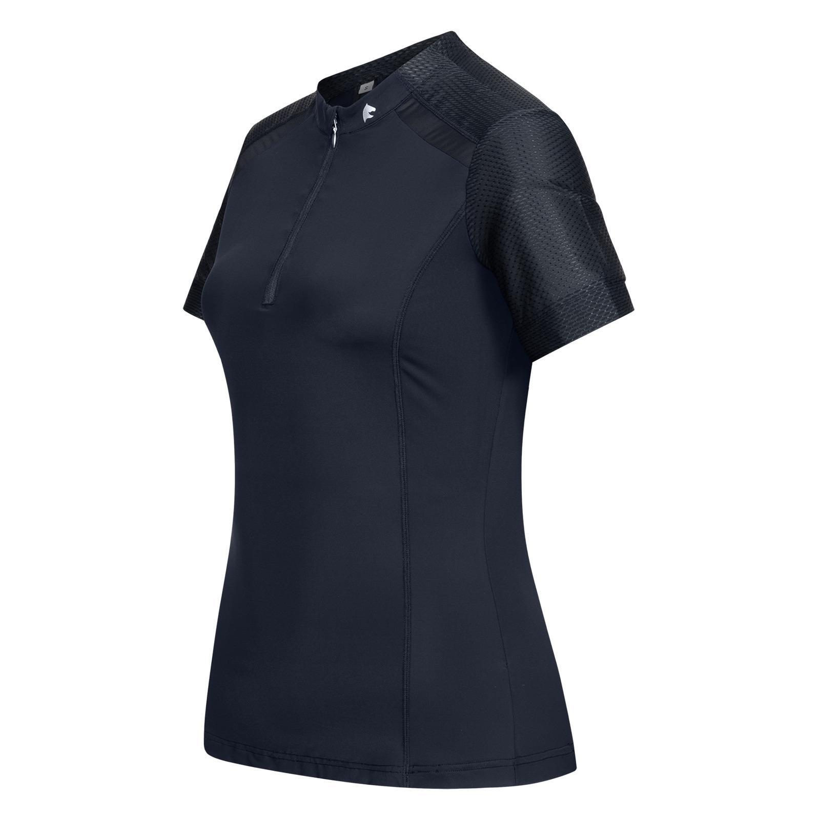 Technisch ruitershirt voor dames met rits ELT Nancy 5/7