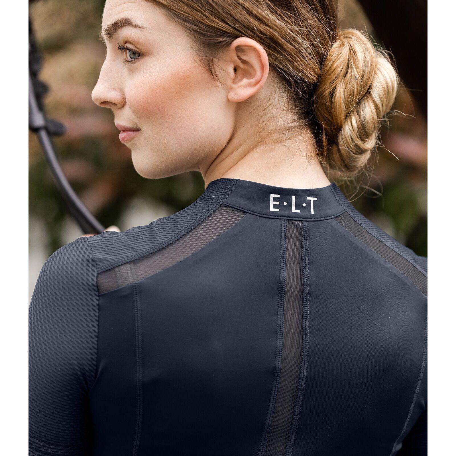 Technisch ruitershirt voor dames met rits ELT Nancy 7/7