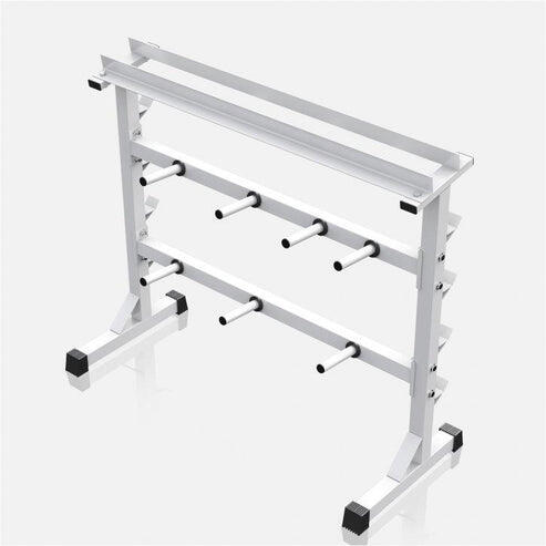 Rack porta-pesi Gorilla Sports acciaio 120×50×96 cm 350 kg 4/7