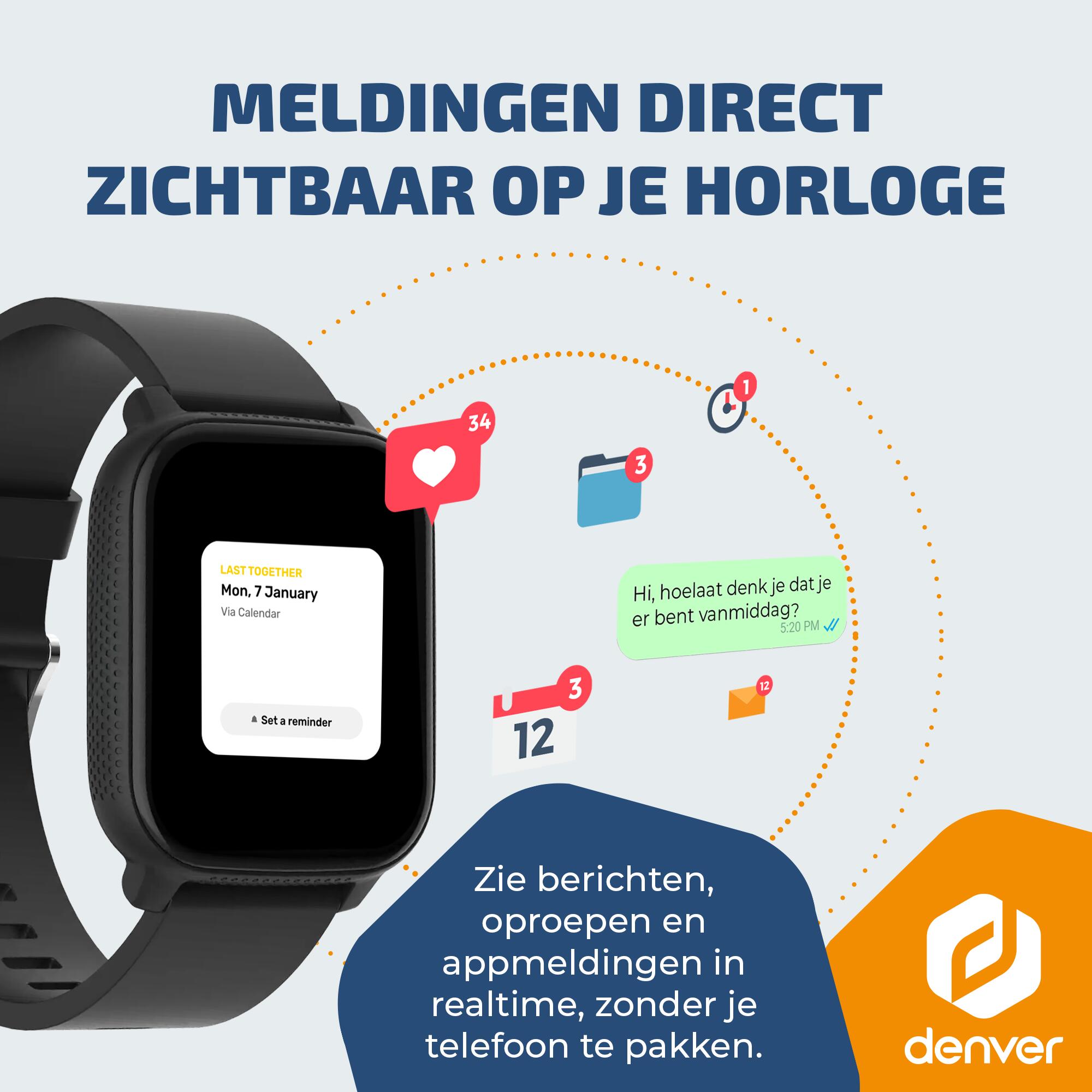 Smartwatch - Hartslagmeter - 130+ Sportmodi - GPS tracking - SWG155B 6/7