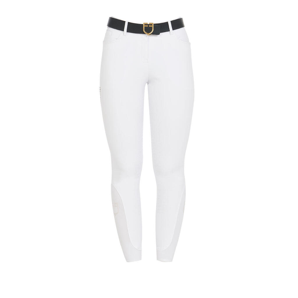 Women's summer slim fit pants in bi-stretch technical fabric
