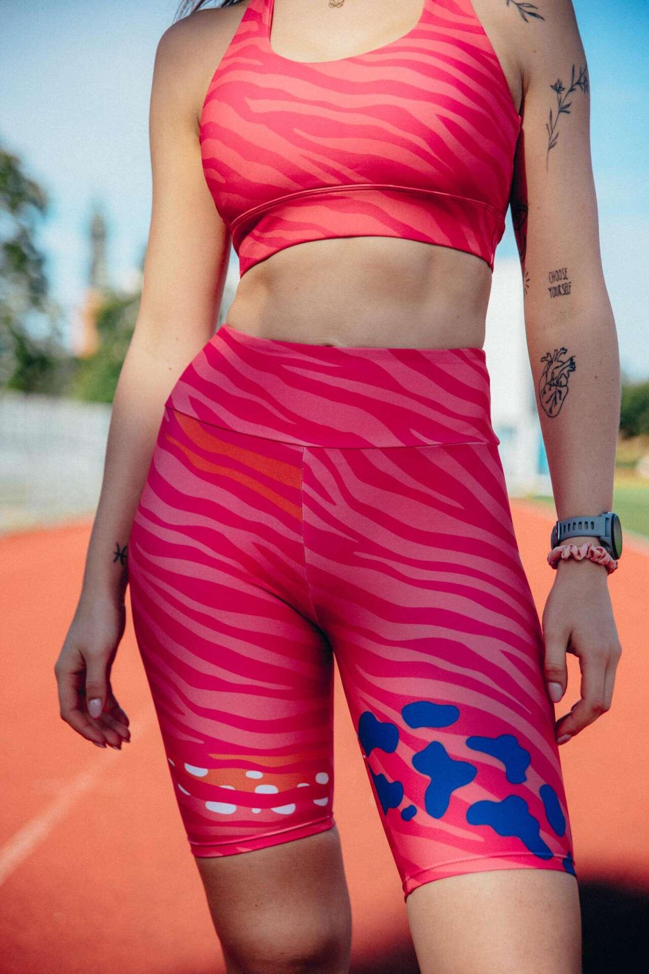 Legginsy sportowe damskie biker DEEP TRIP Juicy 6/7