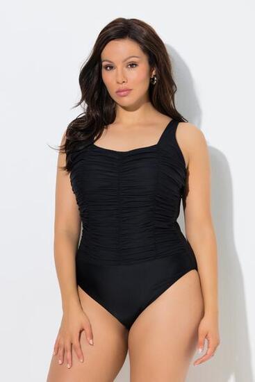 Femme Maillot de bain avec bonnets souples drapé et bretelles réglables