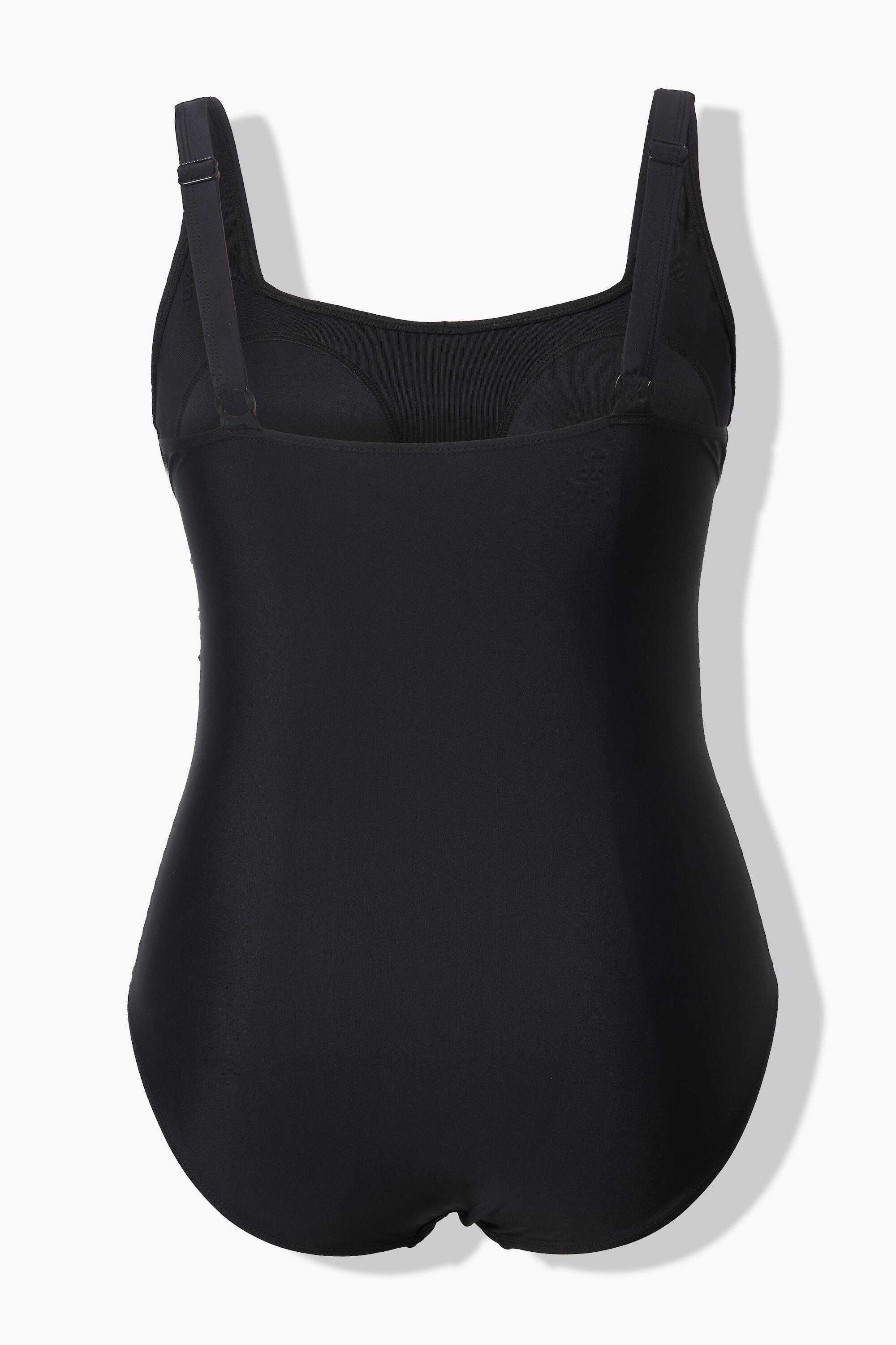 Damen Badeanzug Drapierung Softcups Träger verstellbar 7/7