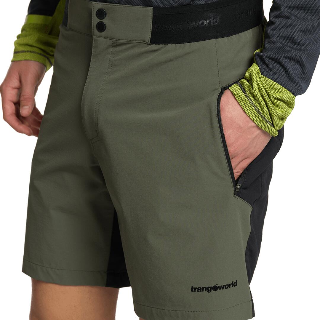 Bermuda para Hombre Trangoworld Hornavan df Verde/Negro 3/3