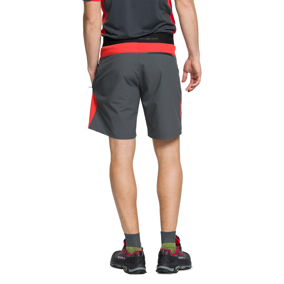 Bermuda para Hombre Trangoworld Hornavan df Rojo/Gris 2/4