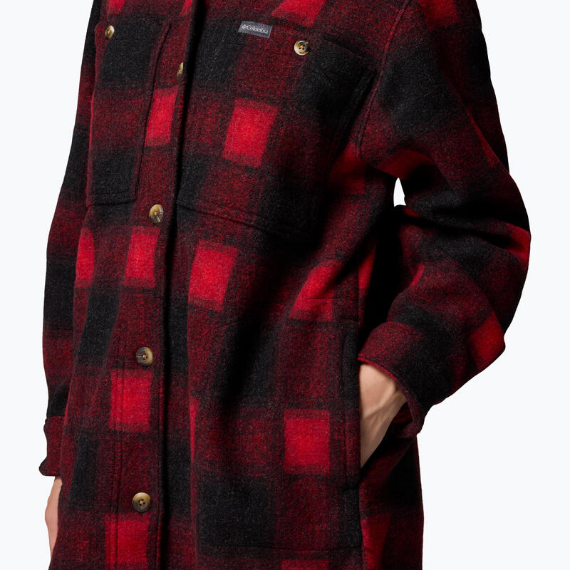 Cămașă damă Columbia Wildbest Venture Long Fleece Coat