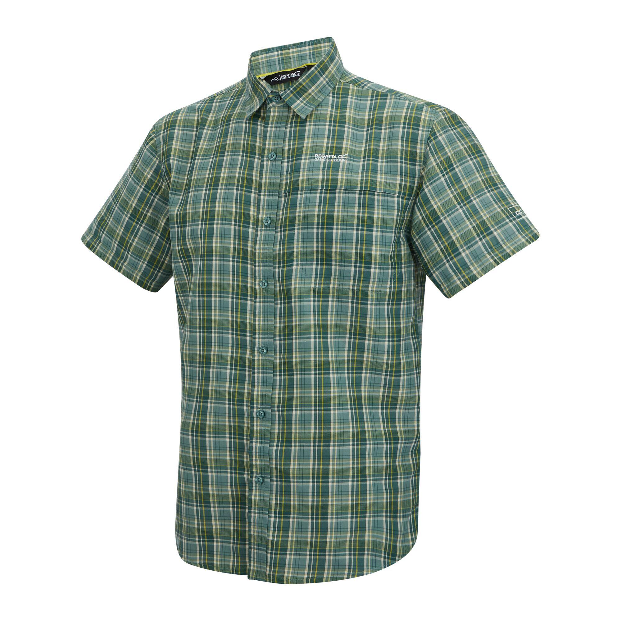Camicia Controllo Multiplo Maniche Corte Uomo Regatta Mindano Artico 3/5