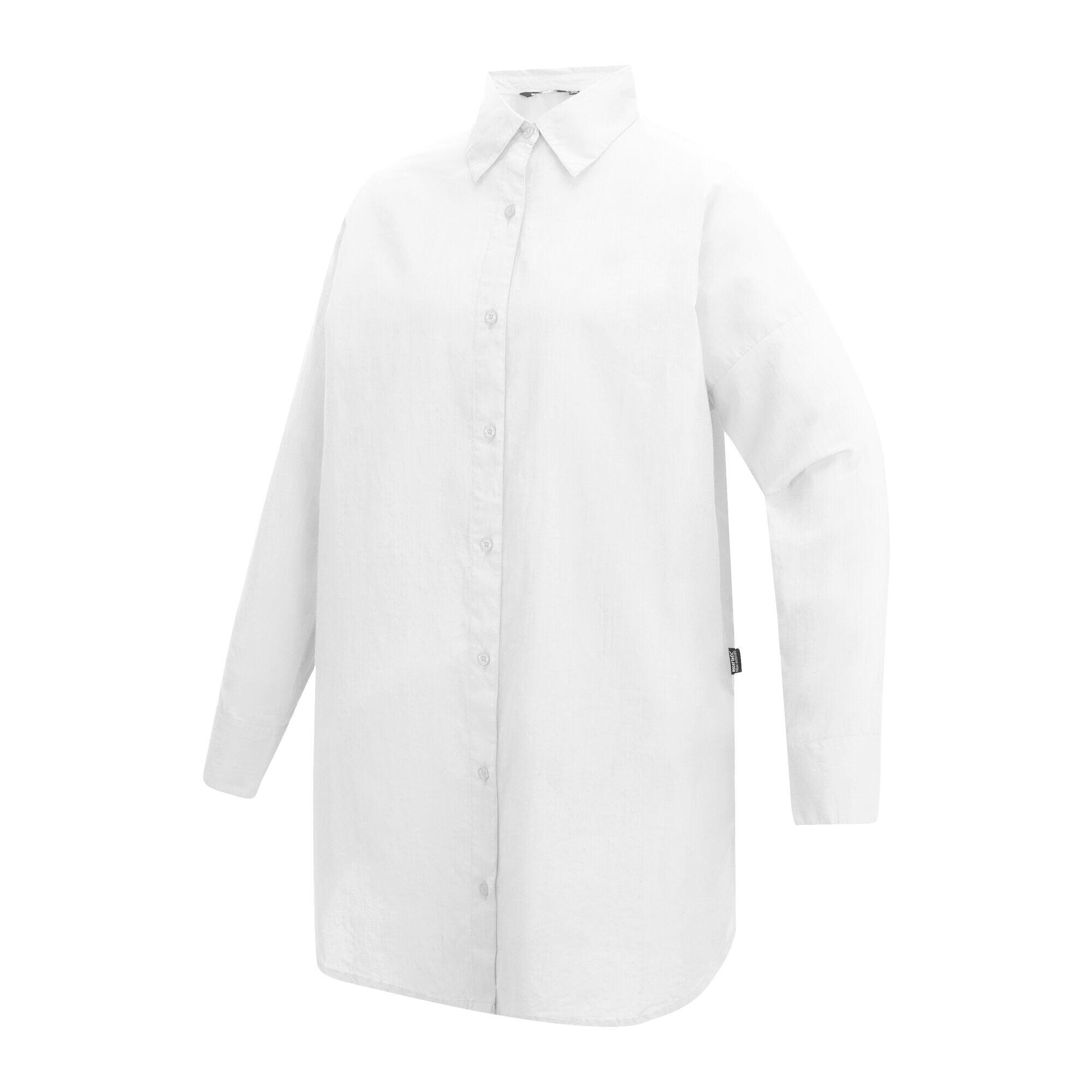 Chemise De Plage Motif/style Uni PRENA COVER UP Femme (Blanc) 3/5