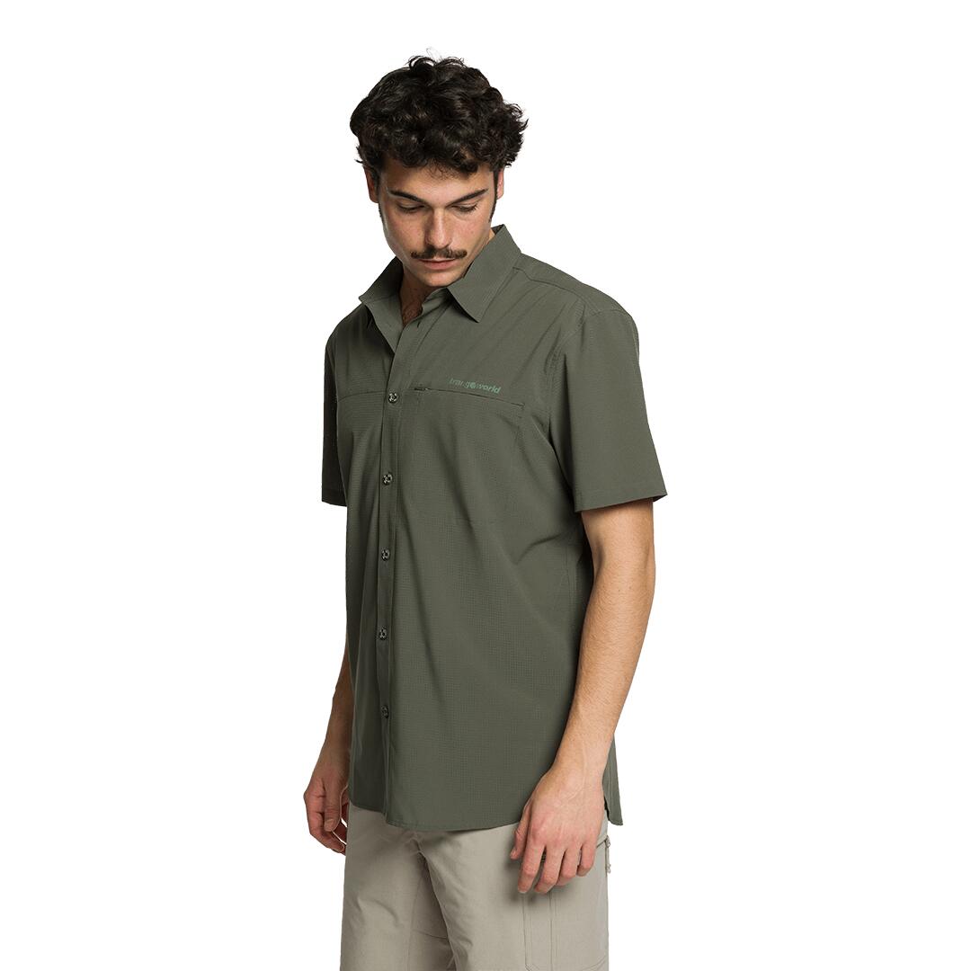 Camisa mangas cortas para Hombre Trangoworld Esera df Verde 4/5