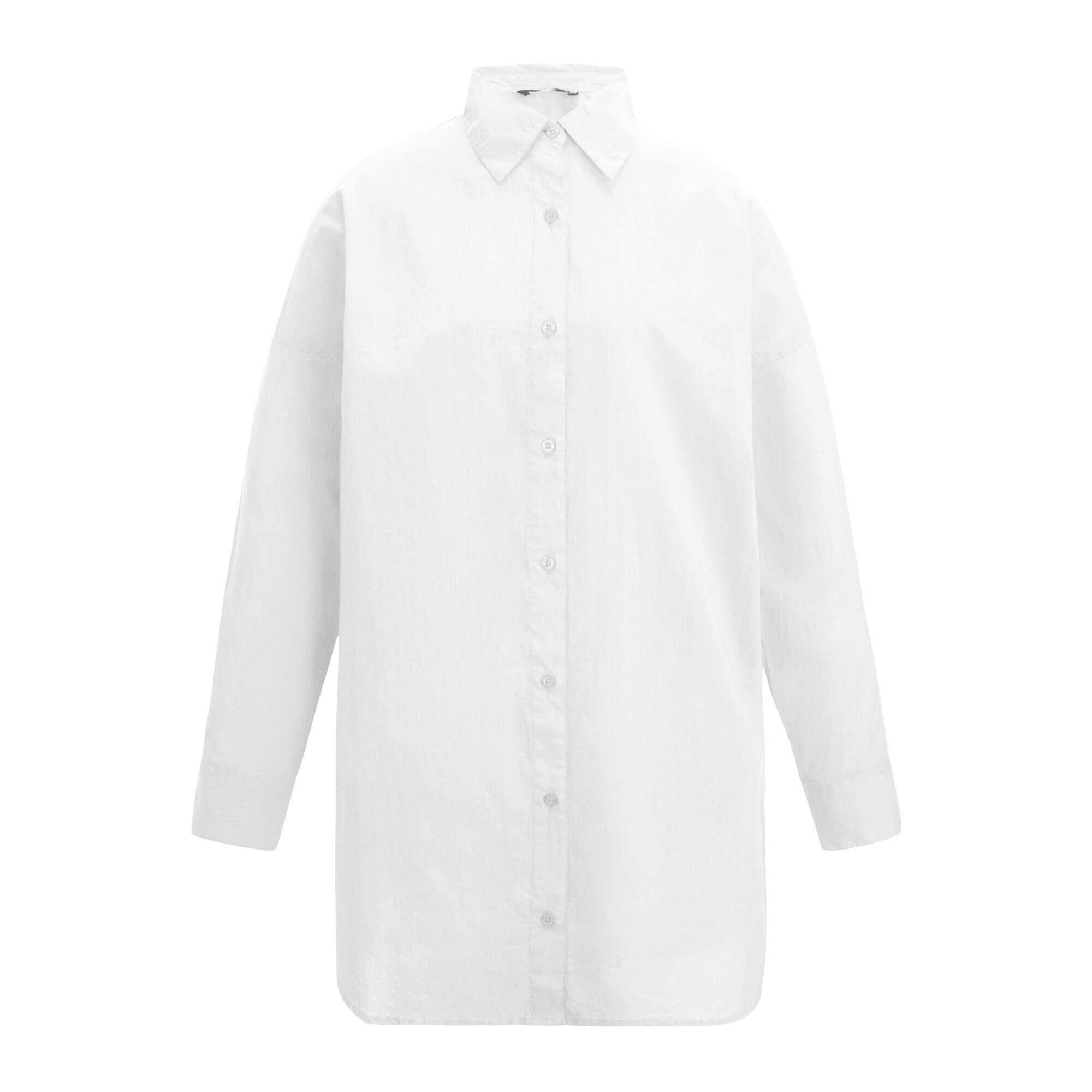 Chemise De Plage Motif/style Uni PRENA COVER UP Femme (Blanc) 1/5