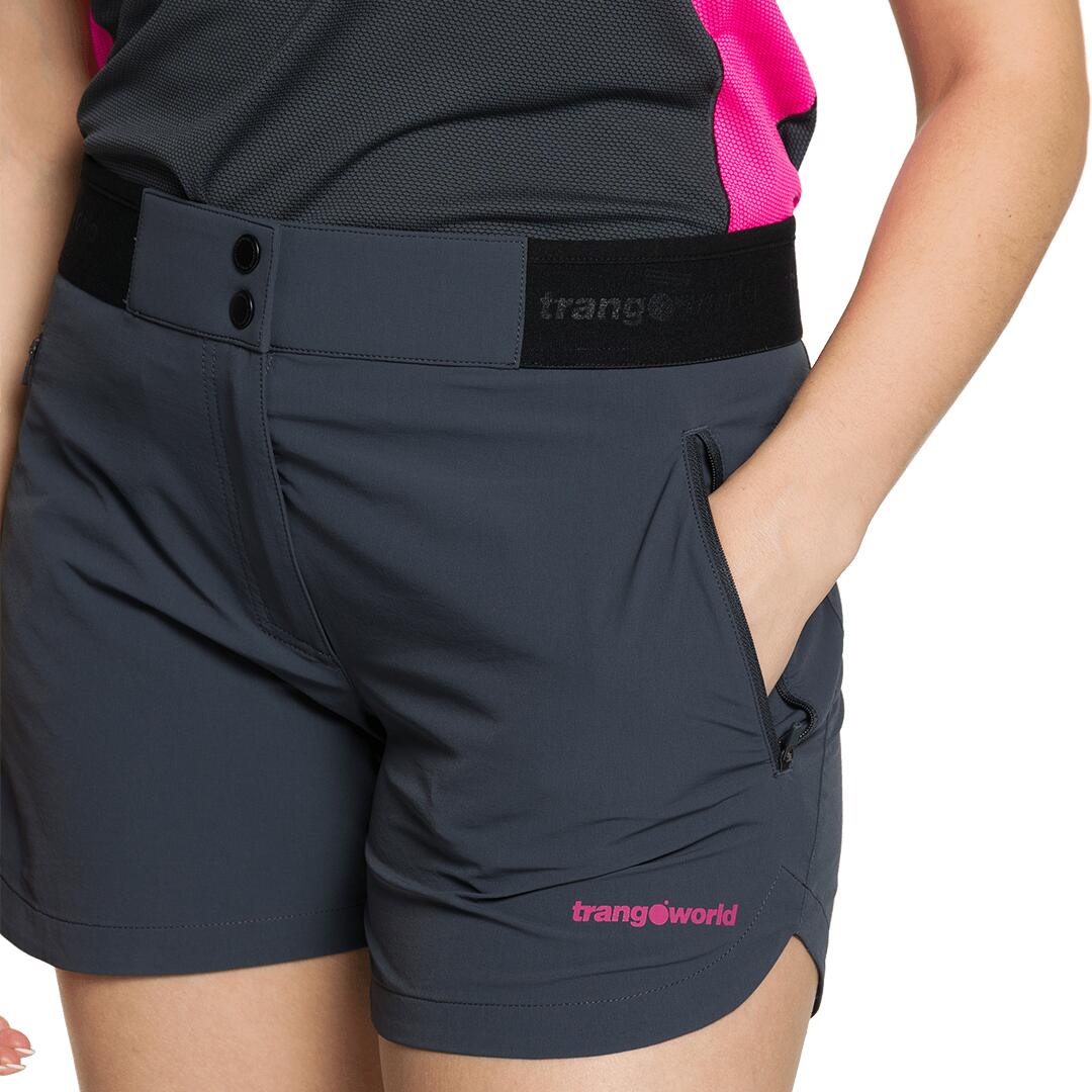 Pantalones cortos para Mujer Trangoworld Stora Gris 3/3