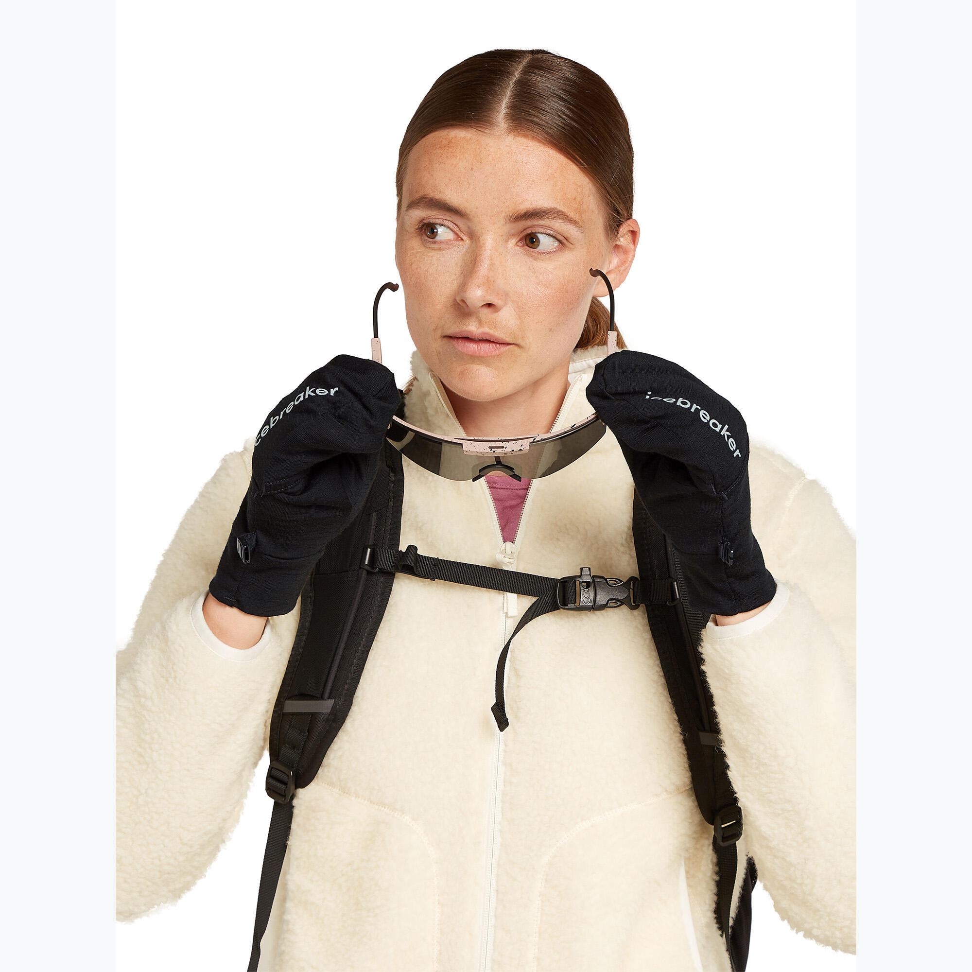 Guanti da trekking icebreaker Merino Sierra Convertible Mitten 3/6