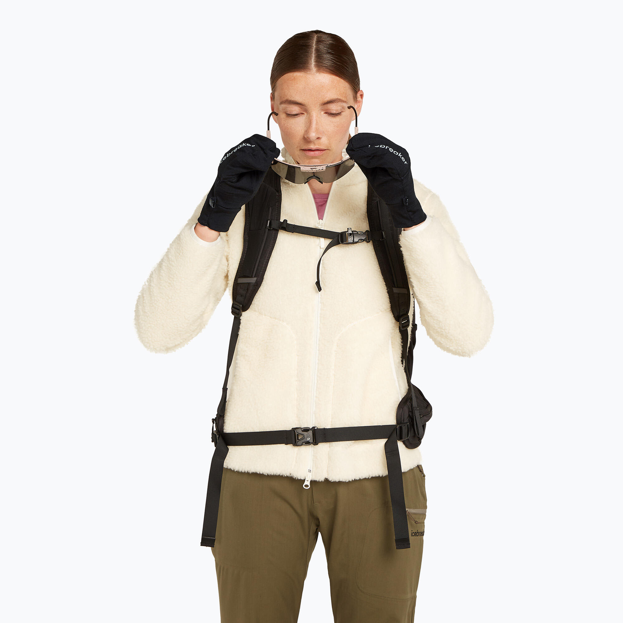 Guanti da trekking icebreaker Merino Sierra Convertible Mitten 2/6
