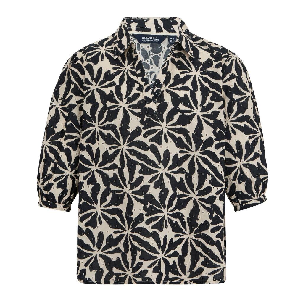 Womens/Ladies Nofino Abstract Floral Shirt (Beige)