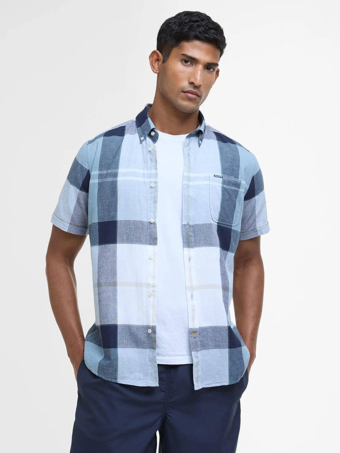 Chemise manches courtes Barbour en lin - Homme 1/5