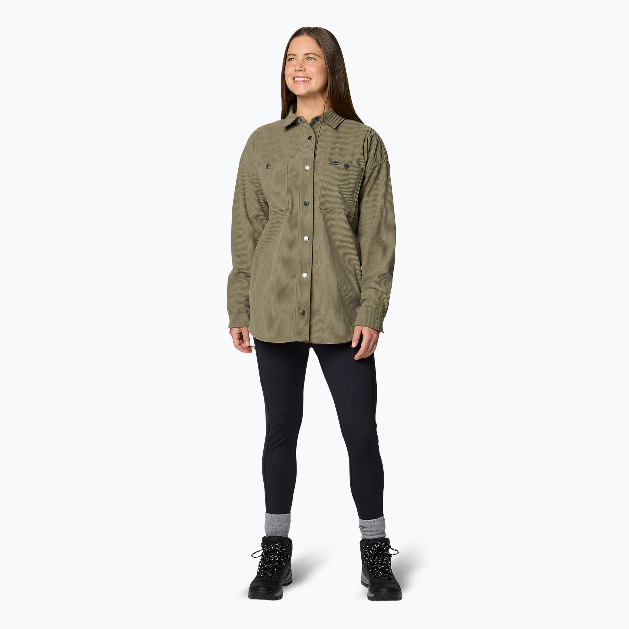 Camisa feminina Columbia Blue Point Creek Corduroy 2/4