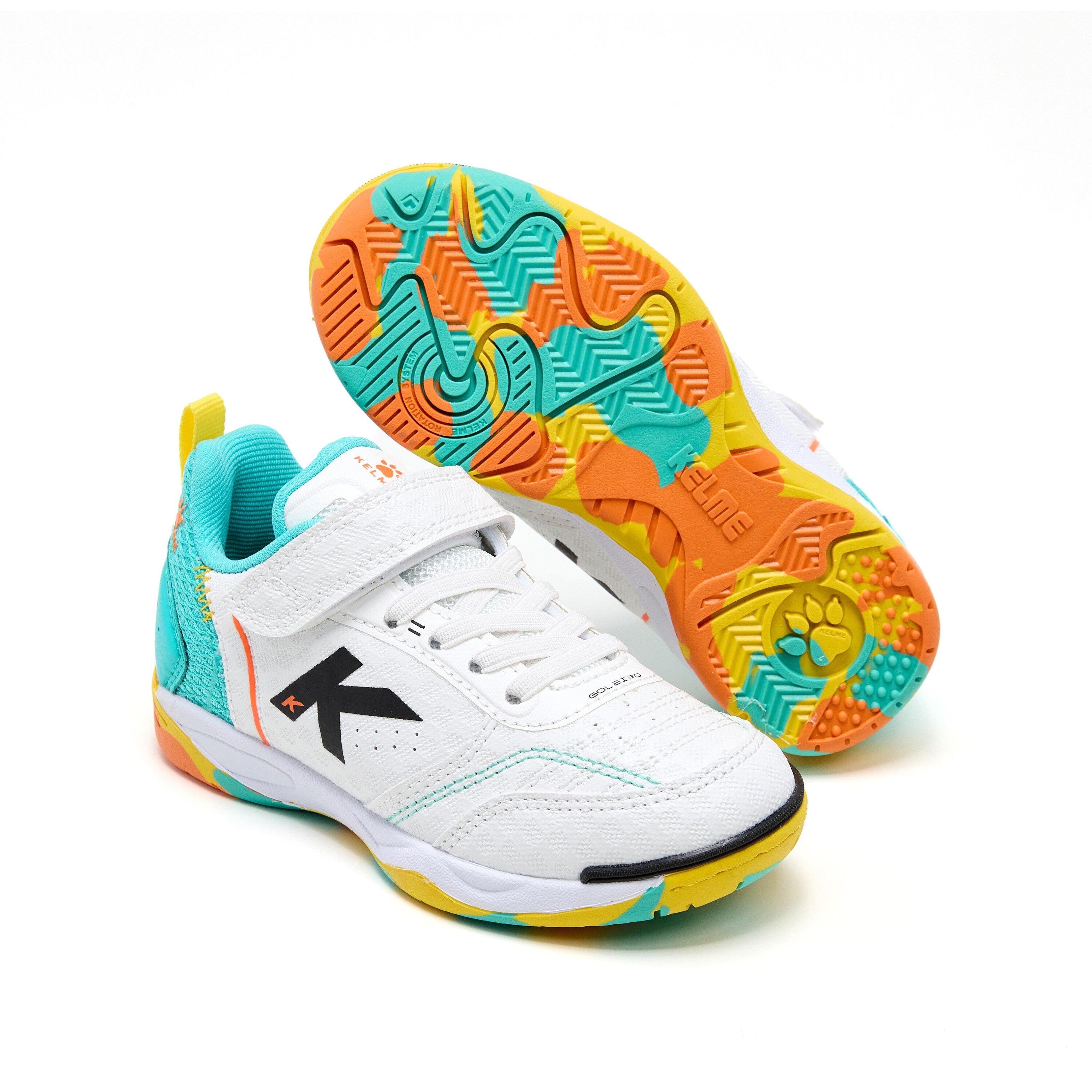 Kelme Zapatilla De Niño Goleiro Elastic Indoor Blanco Unisex Kids 4/5