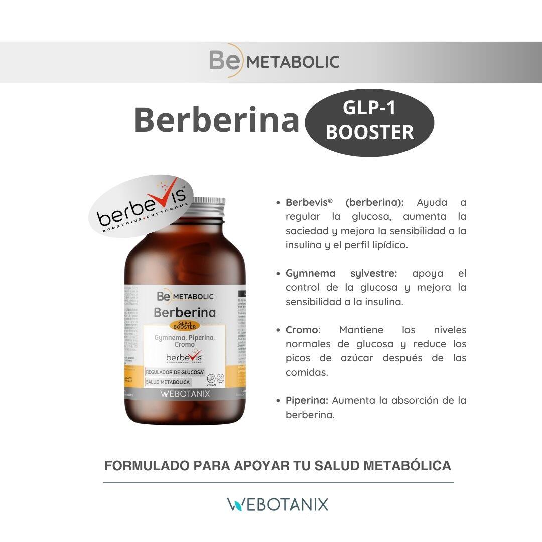 Berberina GLP-1 Booster 60 Cápsulas – Apoyo Metabólico y Control de Glucosa 3/6