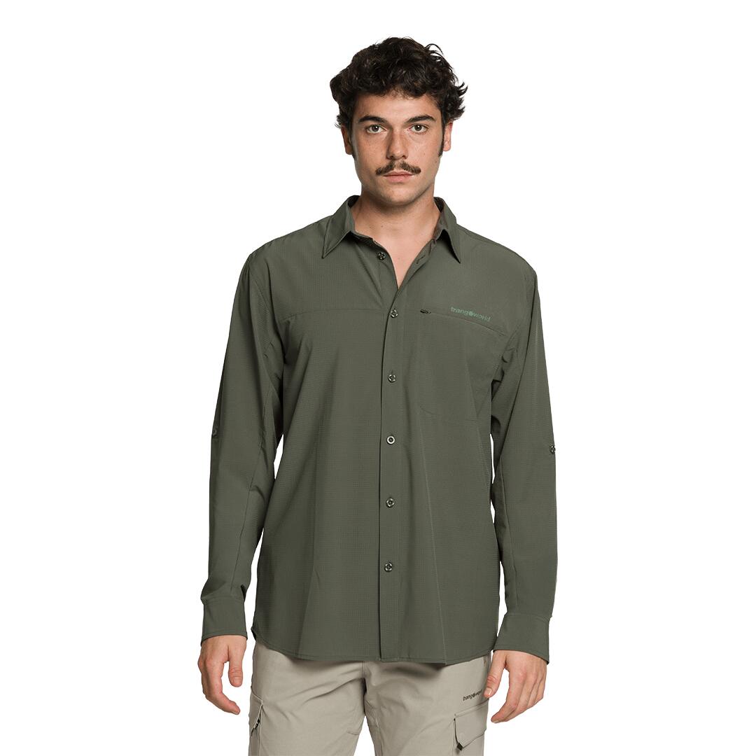 Camisa mangas largas para Hombre Trangoworld Vignemale df Verde 2/5