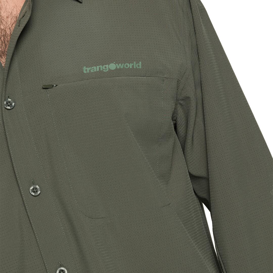 Camisa mangas largas para Hombre Trangoworld Vignemale df Verde 5/5