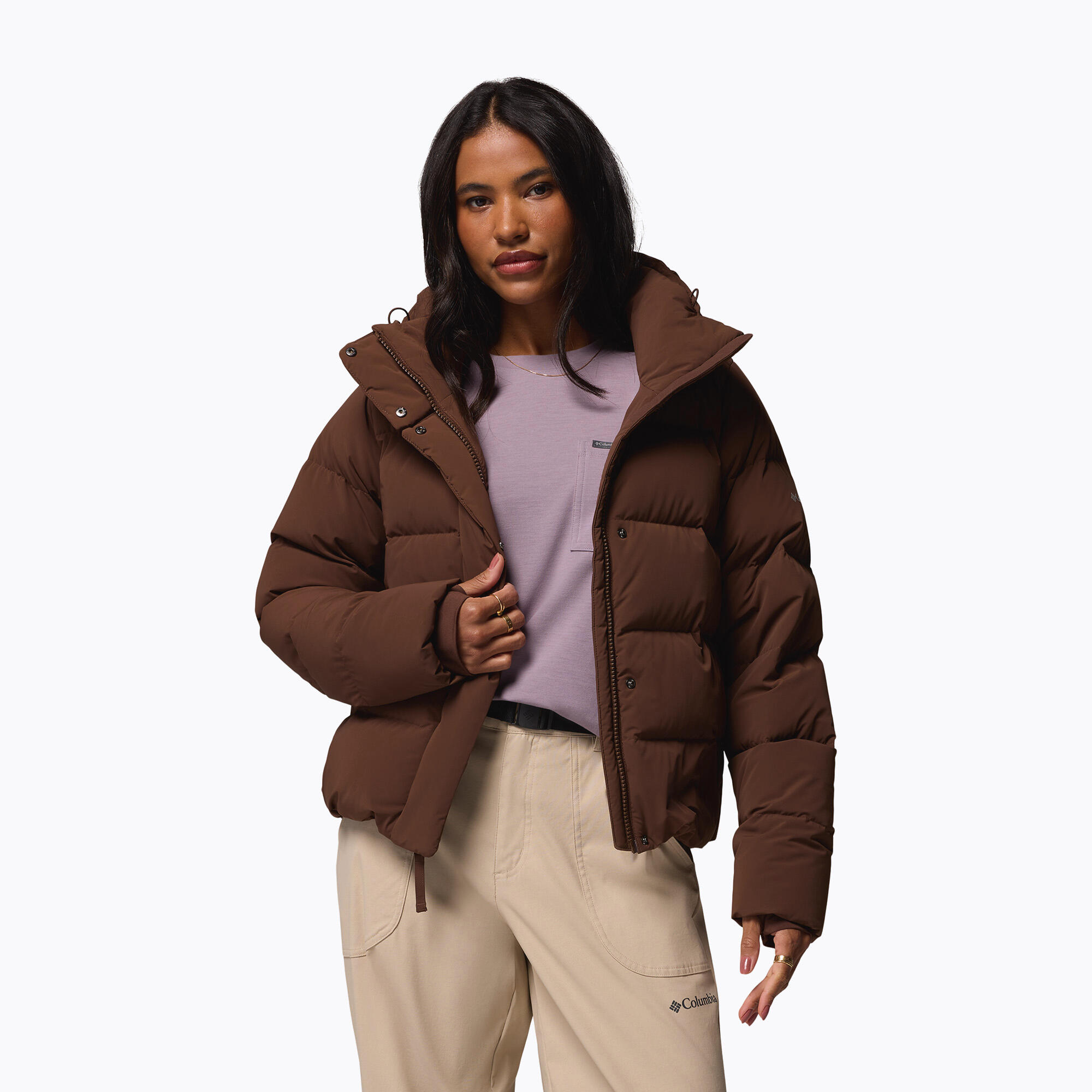 Kurtka puchowa damska Columbia Amaze Puff Hooded 6/7