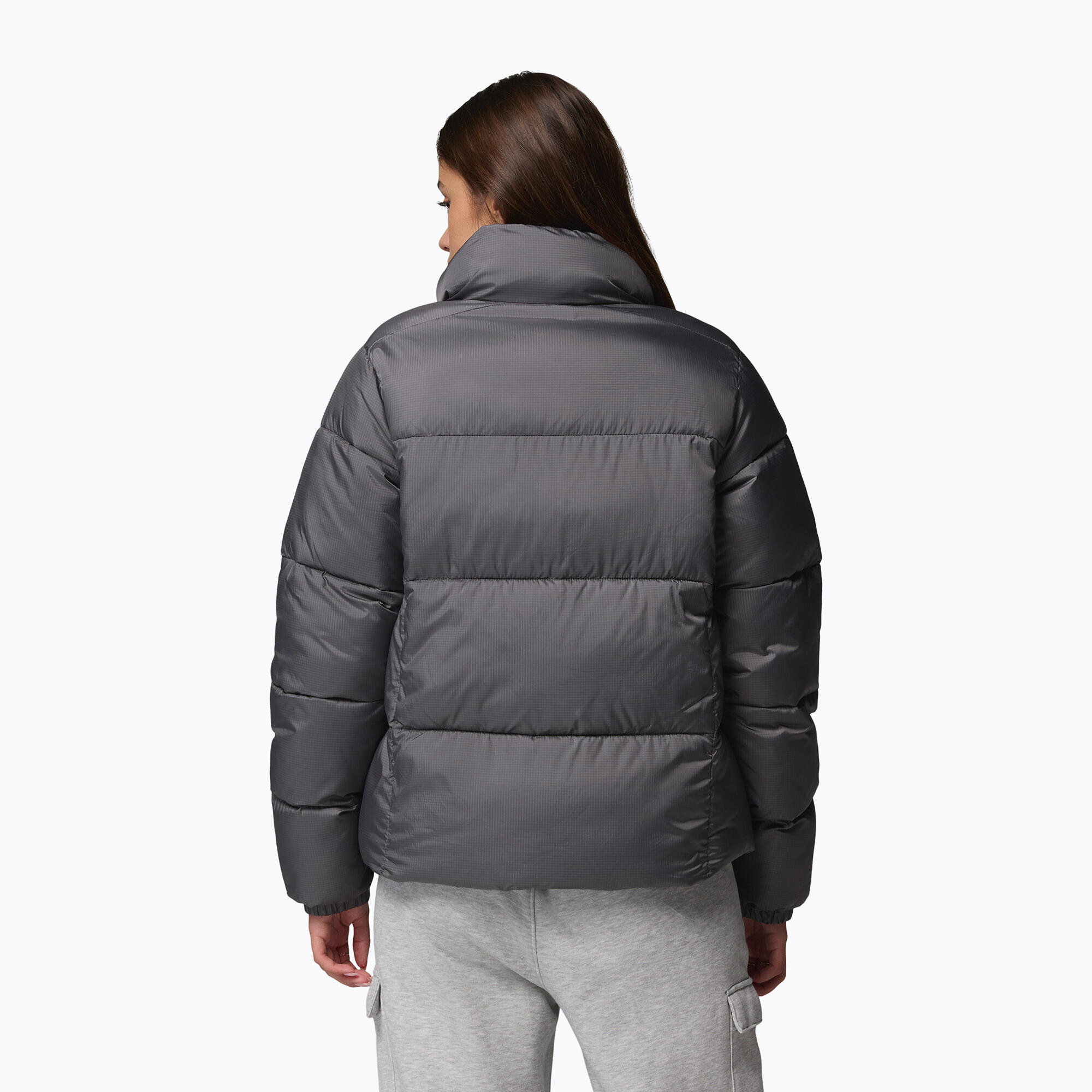 Casaco feminino acolchoado Columbia Puffect II com zíper completo 3/7