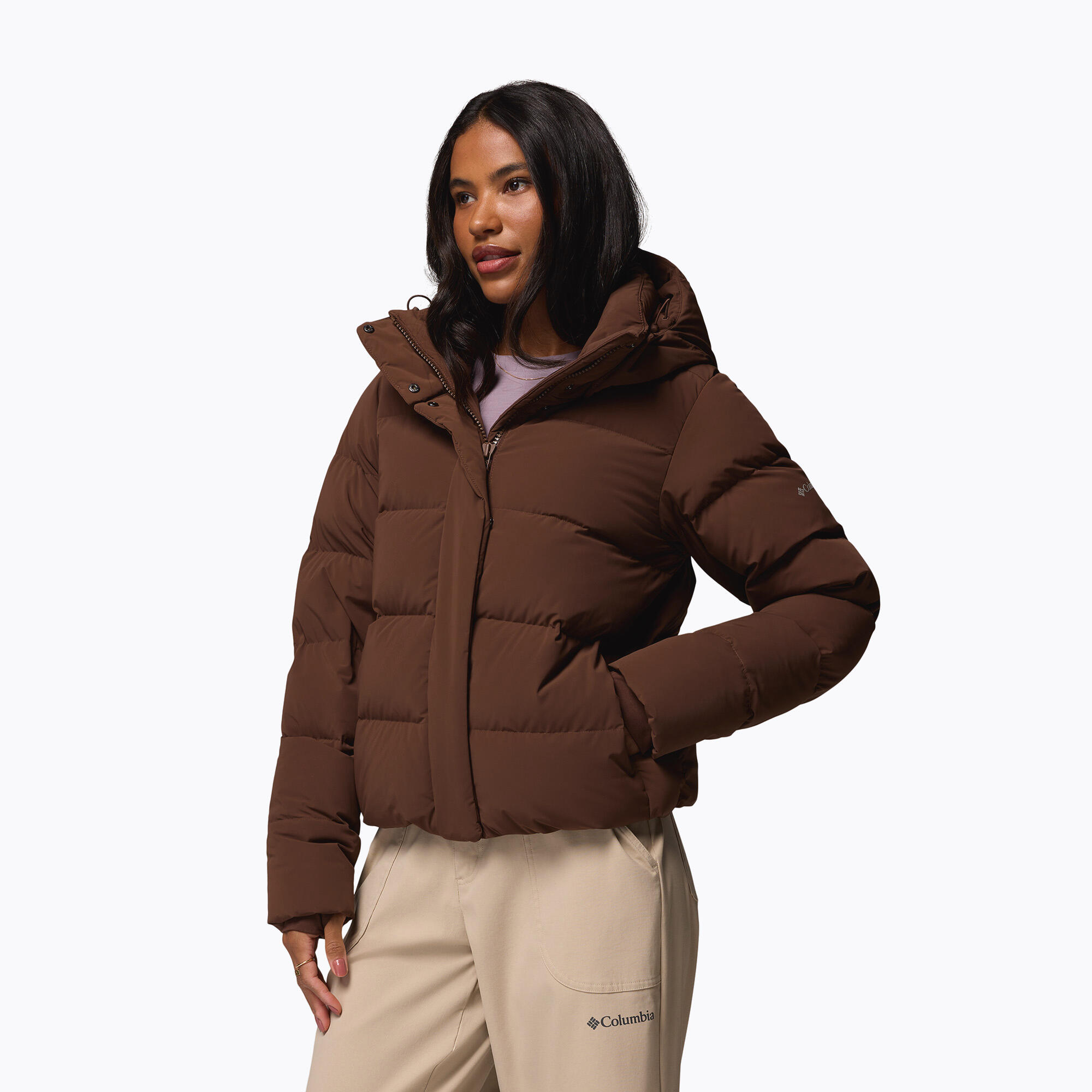 Kurtka puchowa damska Columbia Amaze Puff Hooded 4/7