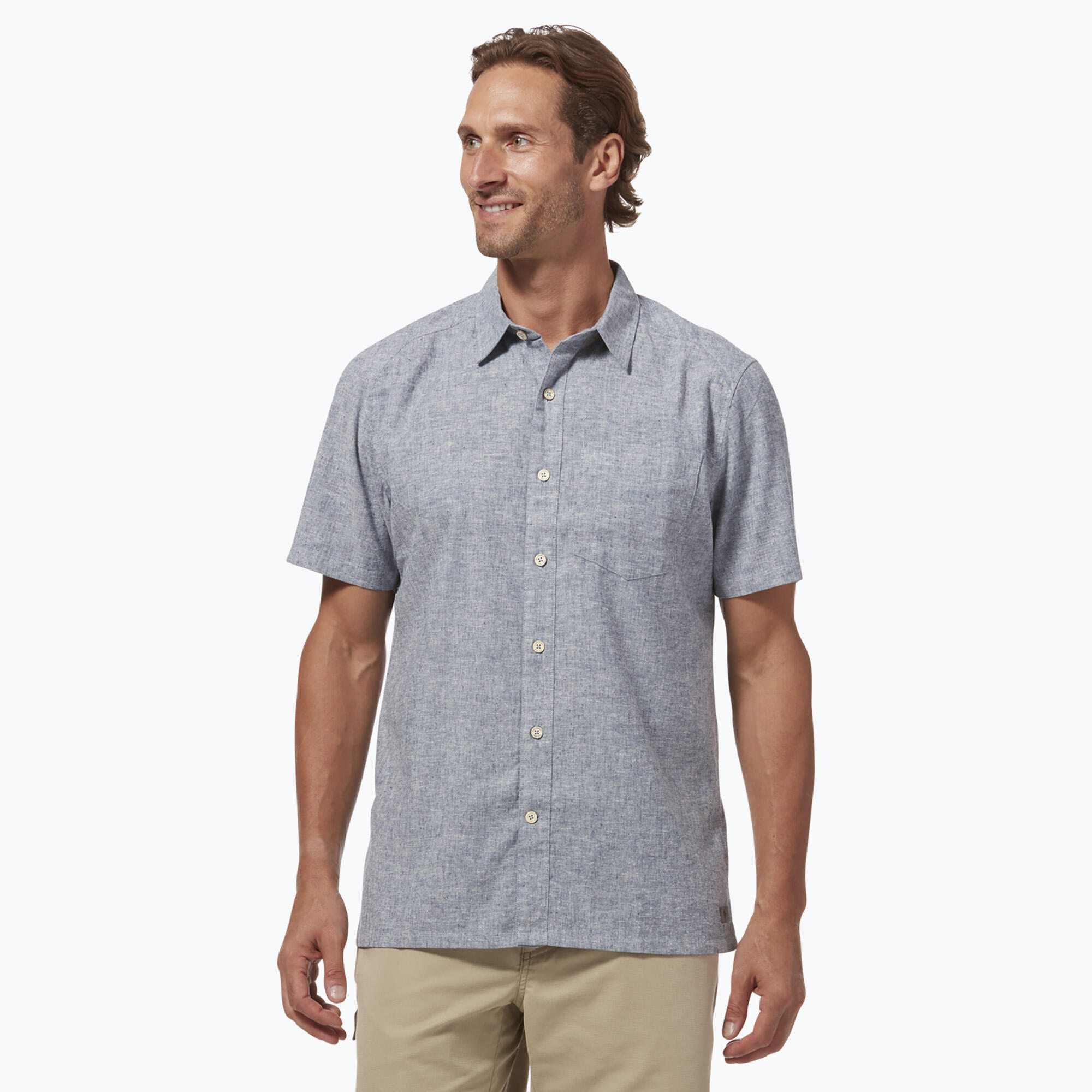 Camisa masculina Royal Robbins Hempline 1/4