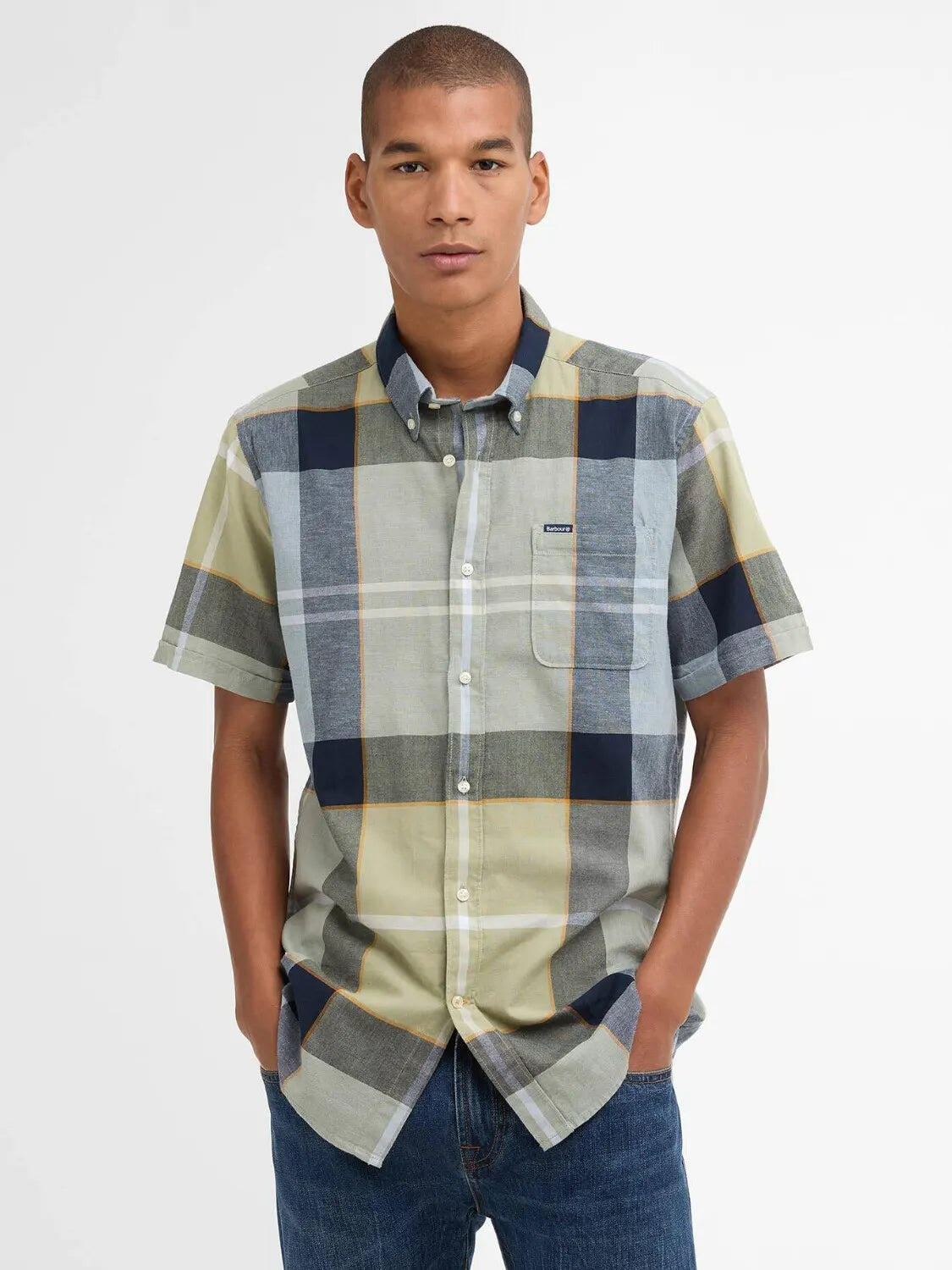 Chemise manches courtes Barbour en lin - Homme 1/4