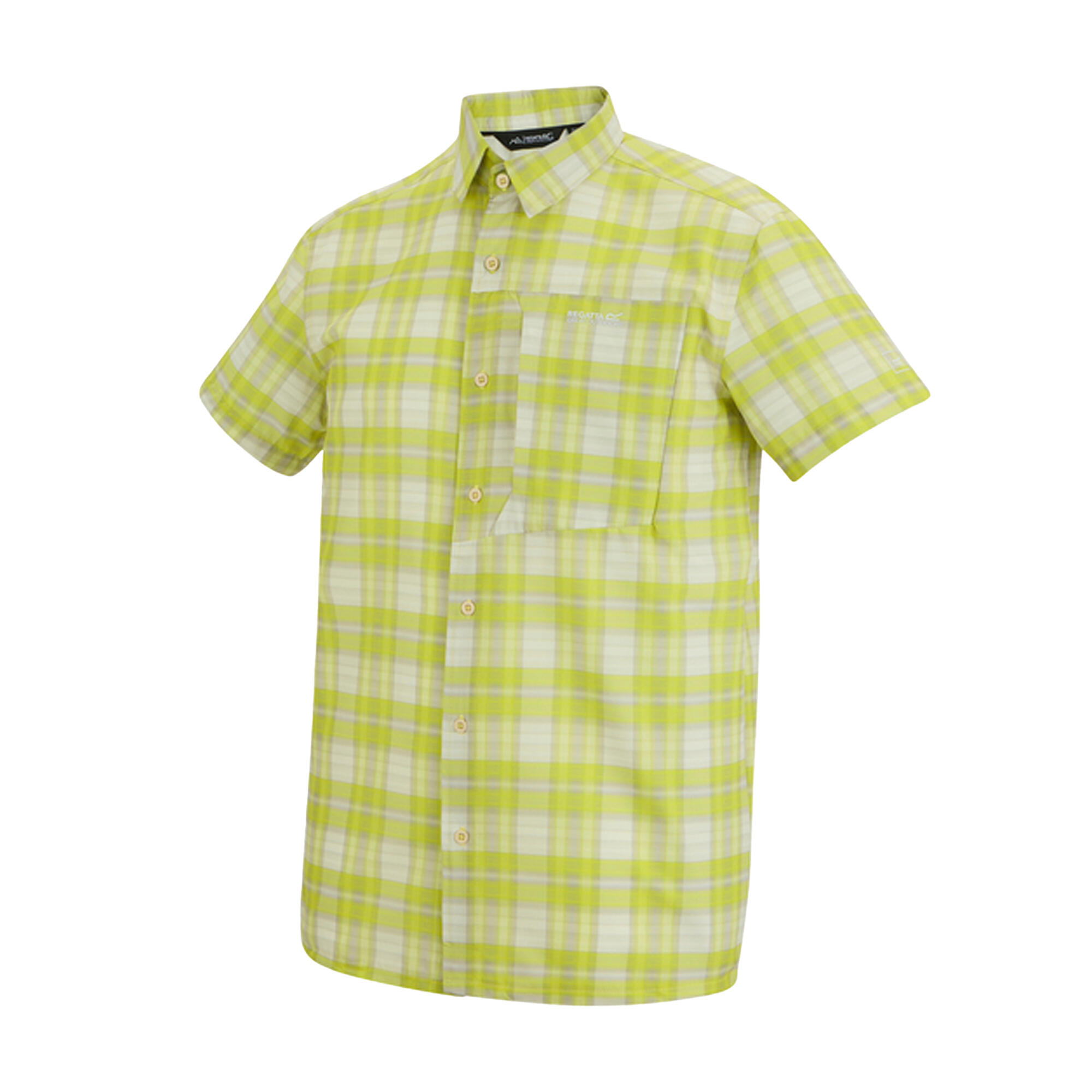 Camicia Da Viaggio A Quadri Repellente Per Insetti Maniche Corte Uomo Regatta 3/5