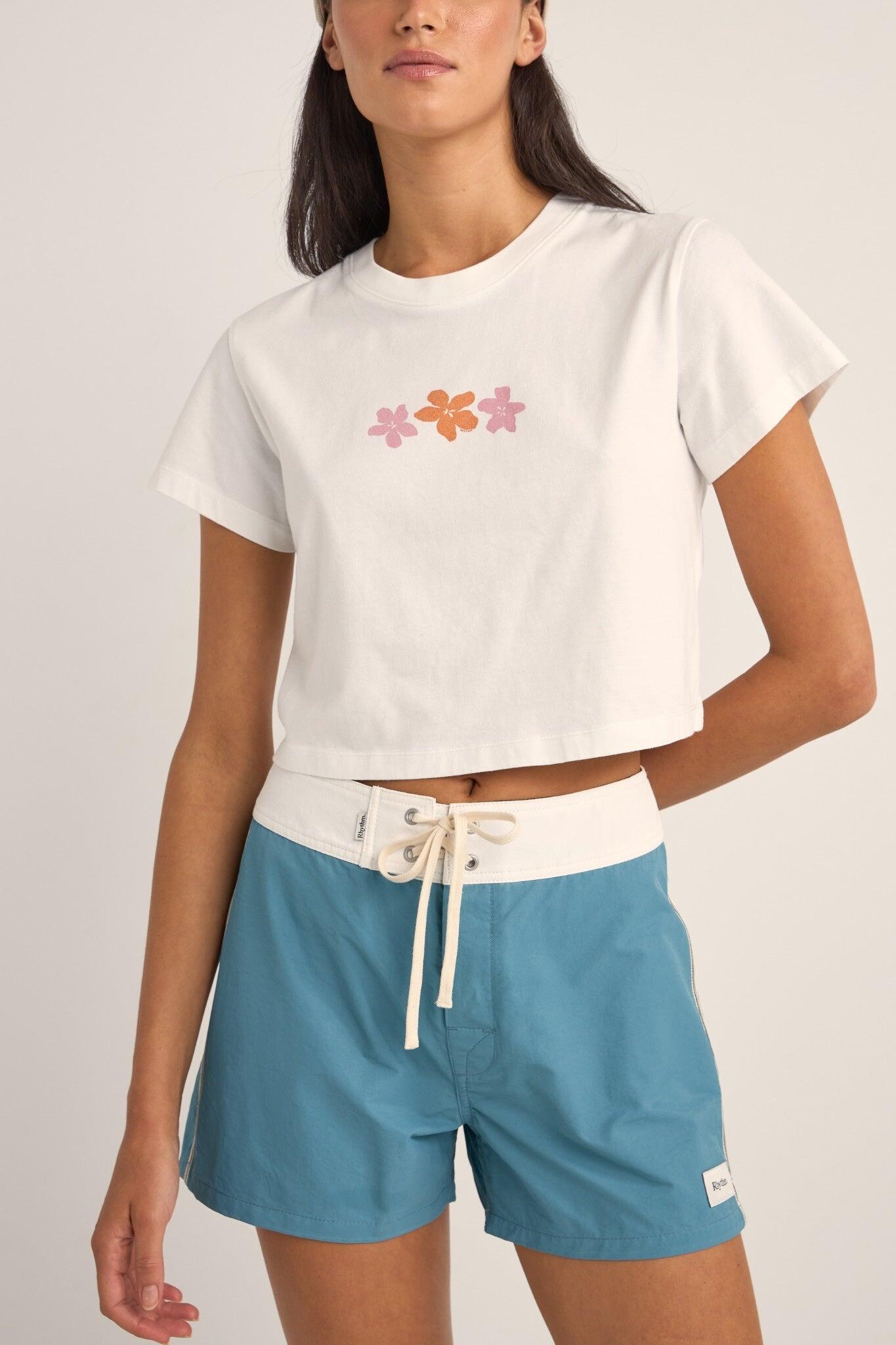 Camiseta corta con estampado floral Bora Bora para mujer 2/4