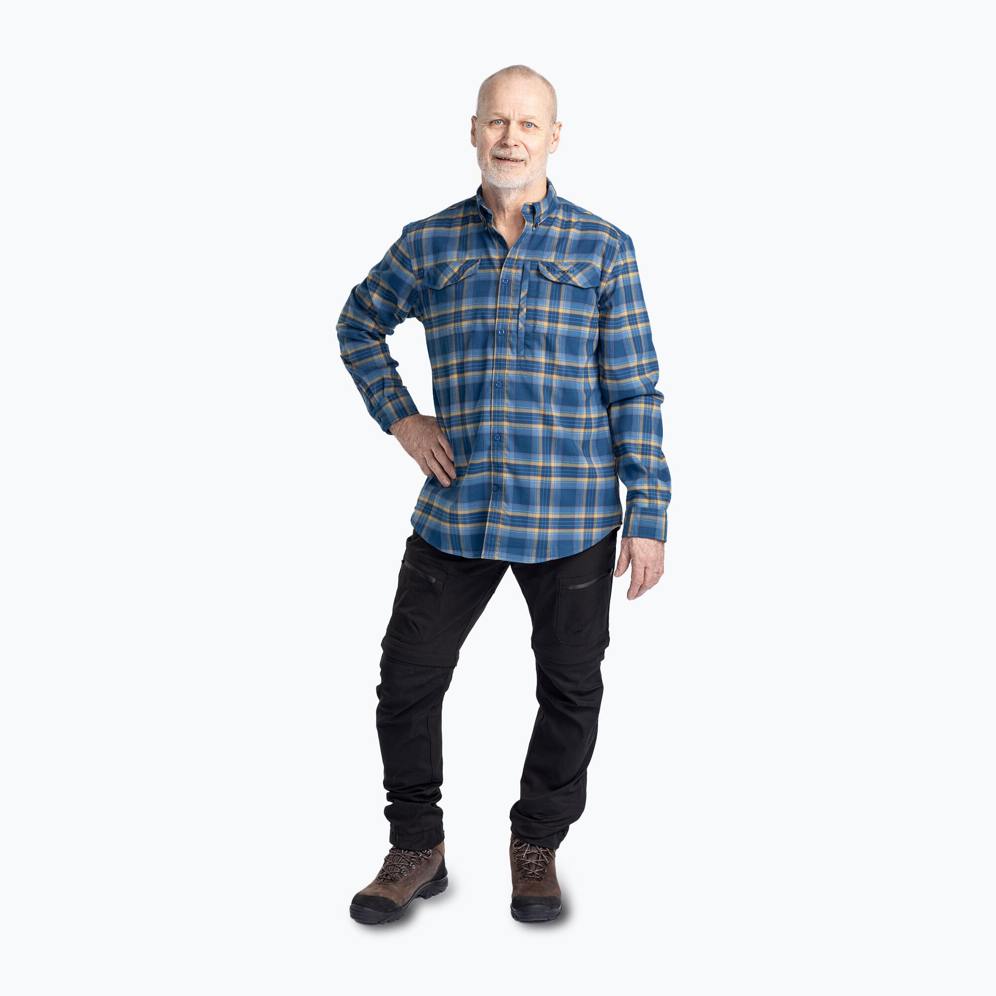 Camicia da uomo Pinewood Abisko Hiking Flanella 2/7