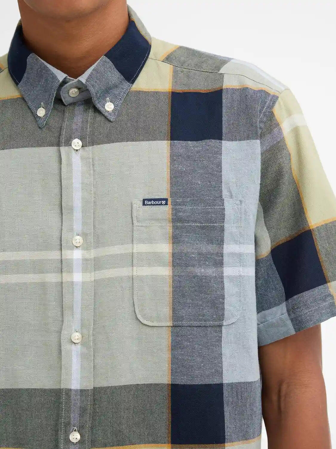 Chemise manches courtes Barbour en lin - Homme 4/4