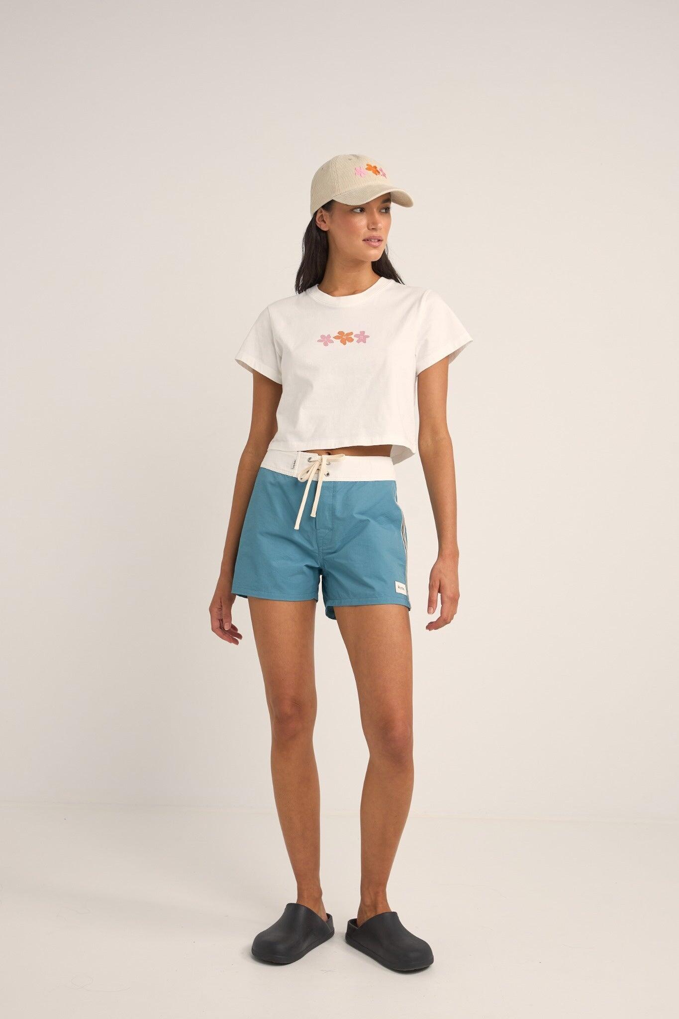 Camiseta corta con estampado floral Bora Bora para mujer 4/4