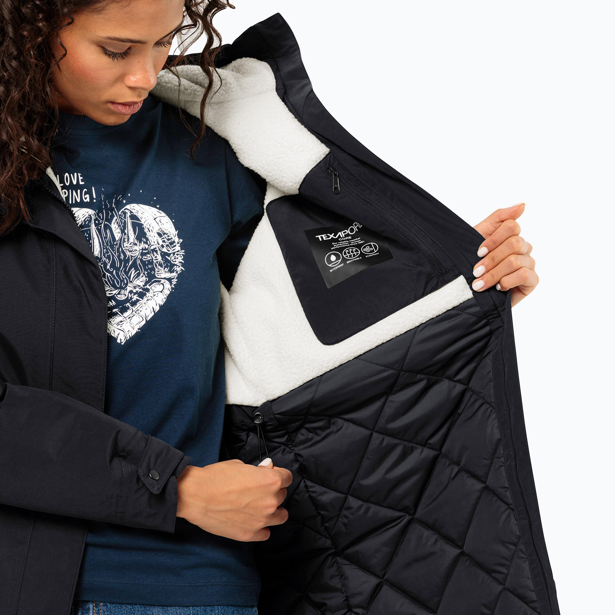 Parka d'hiver pour femme Jack Wolfskin Talforst 5/7