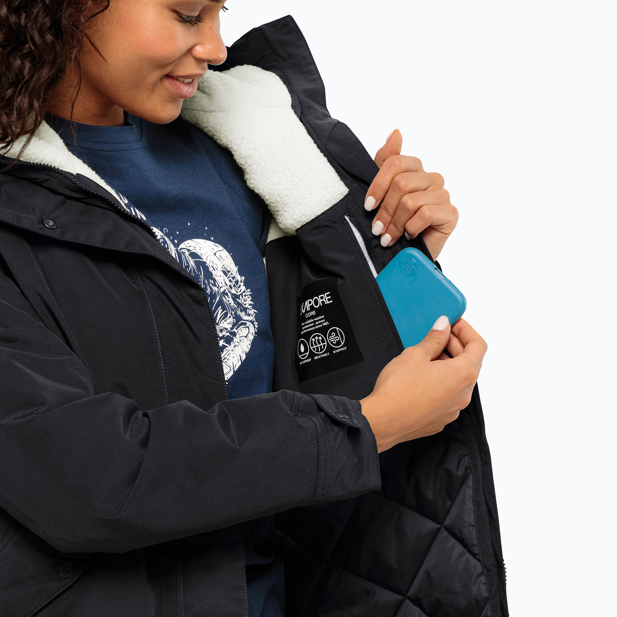 Parka d'hiver pour femme Jack Wolfskin Talforst 4/7