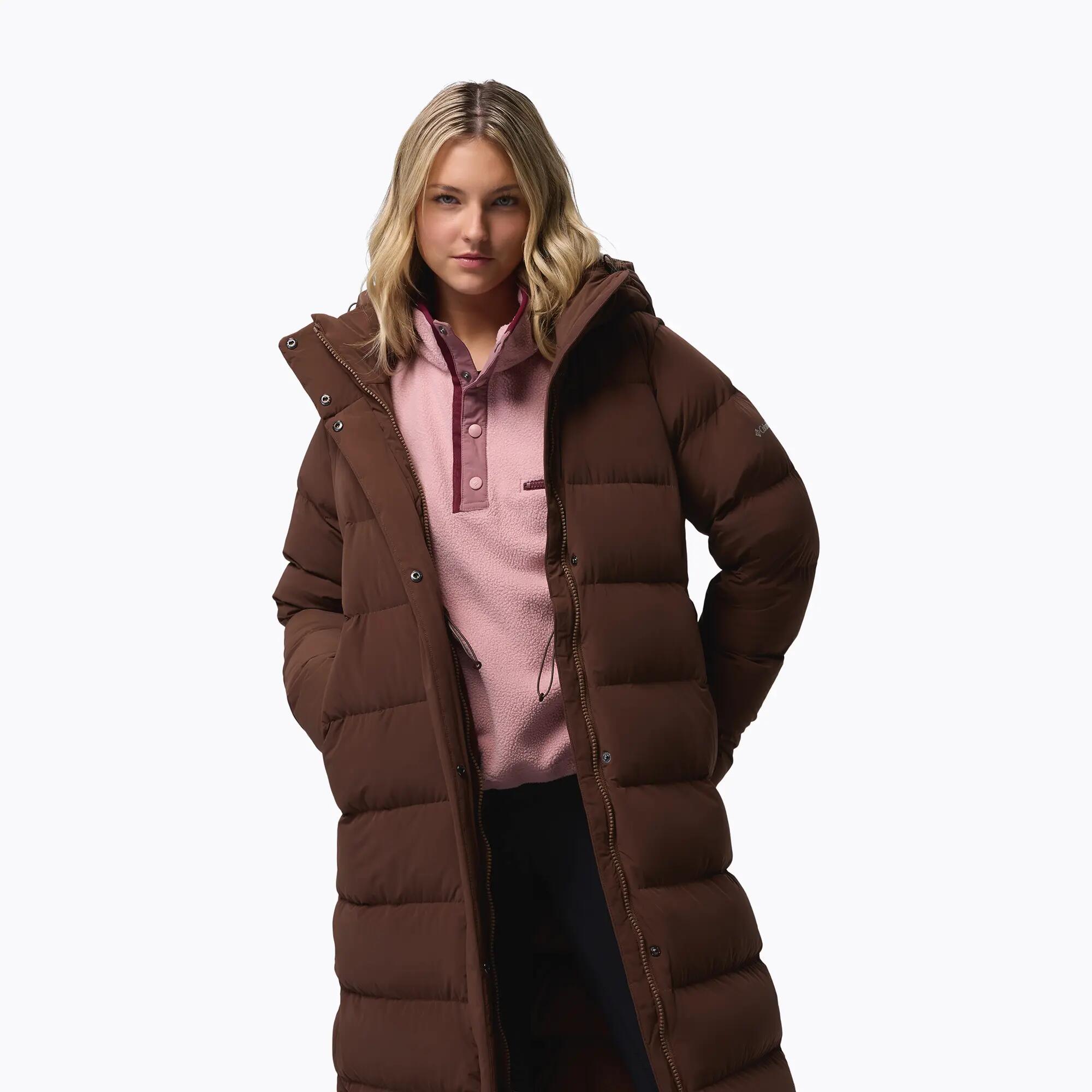 Amaze Puff Long Hooded Jacket Women L braun - tobacco 7/7