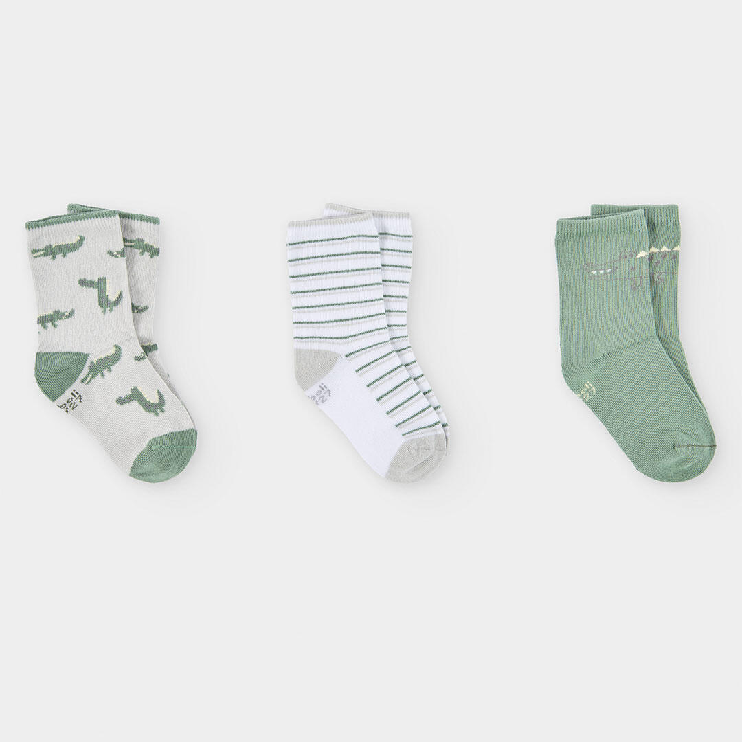Calcetines de verano de gimnasia kids niña boboli verde 1/4