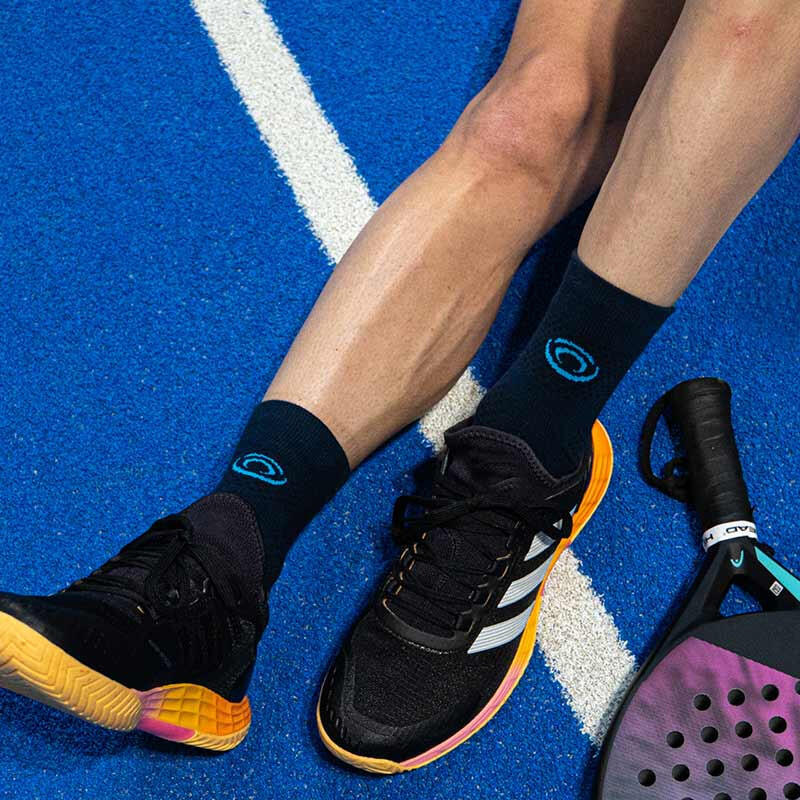 Chaussettes Padel haute Bleu marine 2/4