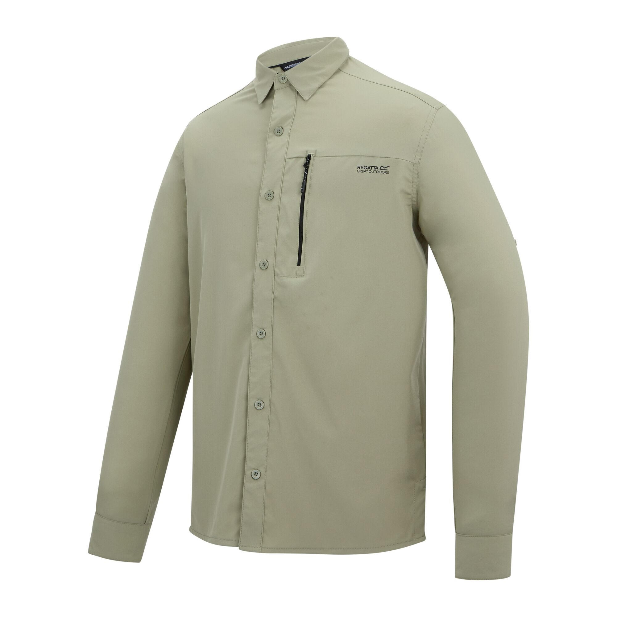 Camicia Da Viaggio Leggero Repellente Per Insetti Manica Lunga Uomo Regatta 3/5