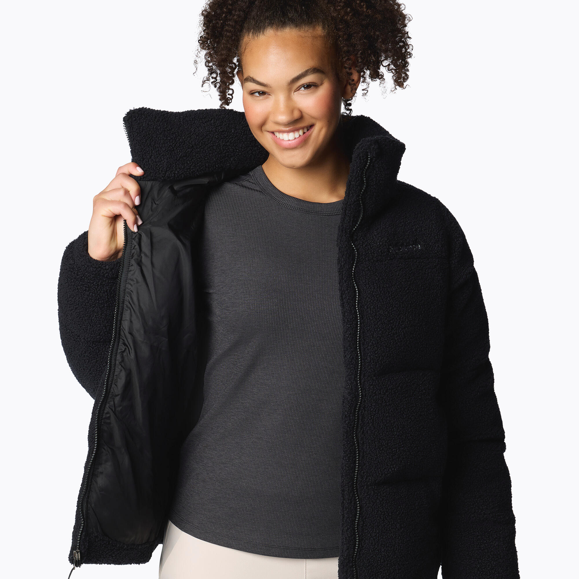 Dames gewatteerde jas Columbia Puffect Sherpa 6/7