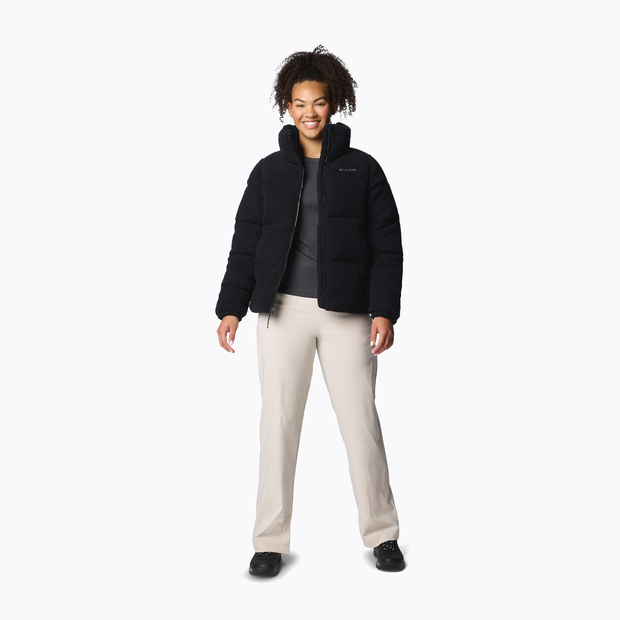 Dames gewatteerde jas Columbia Puffect Sherpa 2/7