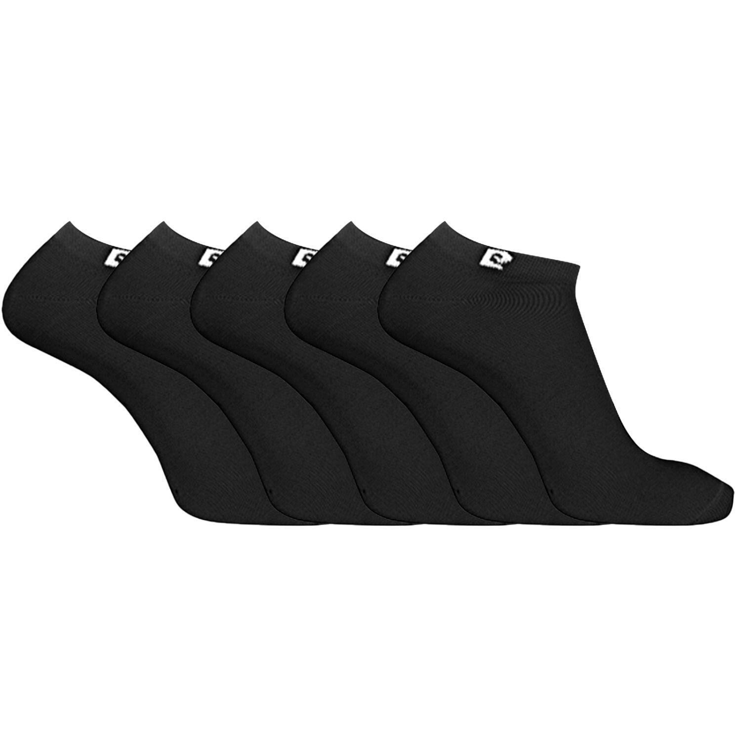 Lot de 5 Paires de chaussettes tiges courtes unies modèle PC 0372 1/3